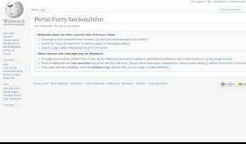 
							         Portal:Furry fandom/Intro - Wikipedia								  
							    