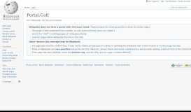 
							         Portal:Golf - Wikipedia								  
							    