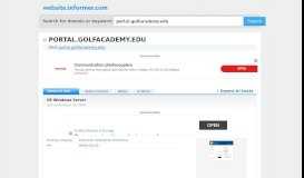 
							         portal.golfacademy.edu at WI. Golf Academy Of America Student ...								  
							    