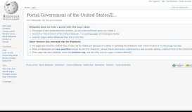 
							         Portal:Government of the United States/Executive branch - Wikipedia								  
							    