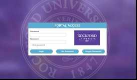 
							         PortalGuard - Portal Login - Rockford University								  
							    