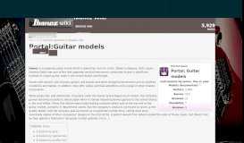 
							         Portal:Guitar models | Ibanez Wiki | FANDOM powered by Wikia								  
							    