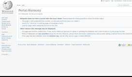 
							         Portal:Harmony - Wikipedia								  
							    