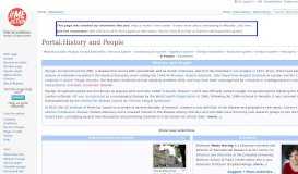 
							         Portal:History and People - MEpedia - An encyclopedia of ME and CFS								  
							    