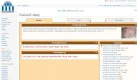 
							         Portal:History - Wikiversity								  
							    