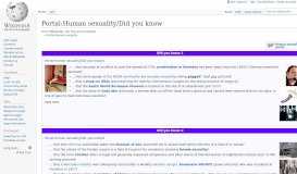 
							         Portal:Human sexuality/Did you know - Wikipedia								  
							    