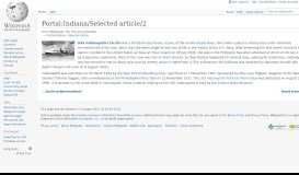
							         Portal:Indiana/Selected article/2 - Wikipedia								  
							    
