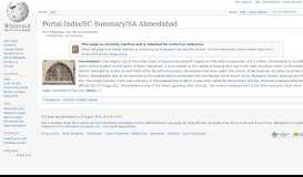 
							         Portal:India/SC Summary/SA Ahmedabad - Wikipedia								  
							    