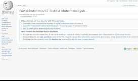 
							         Portal:Indonesia/ST List/SA Muhammadiyah - Wikipedia								  
							    