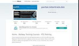 
							         Portal.intertrain.biz website. Home - Railway Training Courses - PTS ...								  
							    
