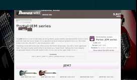 
							         Portal:JEM series | Ibanez Wiki | FANDOM powered by Wikia								  
							    