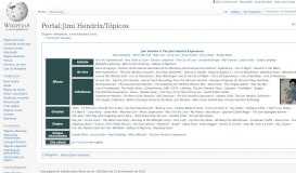 
							         Portal:Jimi Hendrix/Tópicos – Wikipédia, a enciclopédia livre								  
							    