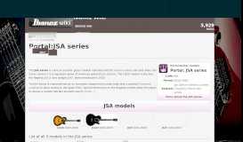 
							         Portal:JSA series | Ibanez Wiki | FANDOM powered by Wikia								  
							    