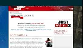 
							         Portal:Just Cause 2 | Just Cause Wiki | FANDOM powered by Wikia								  
							    