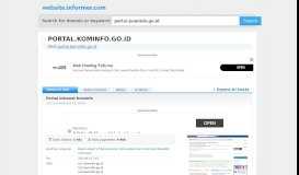 
							         portal.kominfo.go.id at WI. Portal Intranet Kominfo - Website Informer								  
							    