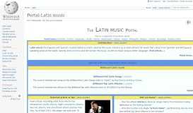 
							         Portal:Latin music - Wikipedia								  
							    