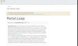 
							         Portal:Leap - openSUSE Wiki								  
							    