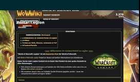 
							         Portal:Legion | WoWWiki | FANDOM powered by Wikia								  
							    