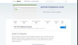 
							         Portal.linguava.com website. Login to Linguava.								  
							    