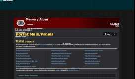 
							         Portal:Main/Panels | Memory Alpha | FANDOM powered by Wikia								  
							    
