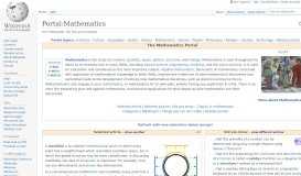 
							         Portal:Mathematics - Wikipedia								  
							    