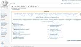 
							         Portal:Mathematics/Categories - Wikipedia								  
							    