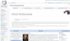 
							         Portal:Mathematik – Wikipedia								  
							    