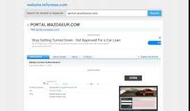 
							         portal.mazdaeur.com at WI. Mazda Central Authentication								  
							    