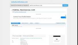 
							         portal.mazdausa.com at Website Informer. WSL Logon. Visit Portal ...								  
							    