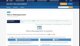 
							         Portal:Menu Management - Joomla! Documentation								  
							    