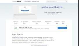 
							         Portal.merchantware.net website. TSYS Sign-In.								  
							    