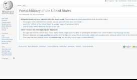 
							         Portal:Military of the United States - Wikipedia								  
							    