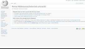 
							         Portal:Millennium/Selected article/41 - Wikipedia								  
							    