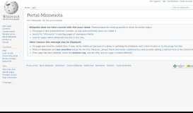 
							         Portal:Minnesota - Wikipedia								  
							    