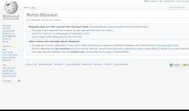 
							         Portal:Missouri - Wikipedia								  
							    