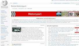 
							         Portal:Motorsport – Wikipedia								  
							    