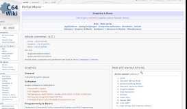 
							         Portal:Music - C64-Wiki								  
							    