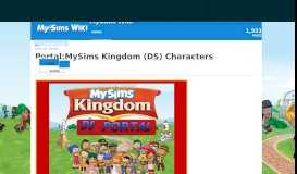 
							         Portal:MySims Kingdom (DS) Characters | MySims Wiki | FANDOM ...								  
							    