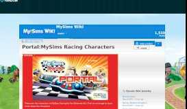 
							         Portal:MySims Racing Characters | MySims Wiki | FANDOM powered ...								  
							    