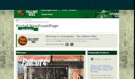 
							         Portal:NewFrontPage | Fallout Wiki | FANDOM powered by Wikia								  
							    