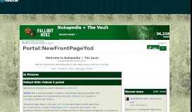 
							         Portal:NewFrontPageYod | Fallout Wiki | FANDOM powered by Wikia								  
							    