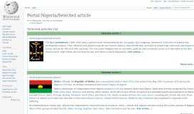 
							         Portal:Nigeria/Selected article - Wikipedia								  
							    