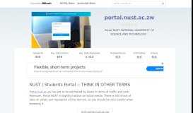 
							         Portal.nust.ac.zw website. NUST | Students Portal :: THINK IN OTHER ...								  
							    