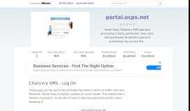 
							         Portal.ocps.net website. Chancery SMS - Log On.								  
							    