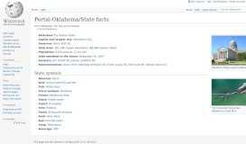 
							         Portal:Oklahoma/State facts - Wikipedia								  
							    