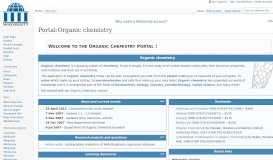 
							         Portal:Organic chemistry - Wikiversity								  
							    