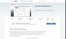 
							         Portal.otrglobal.com website. OTR Global Home Page.								  
							    