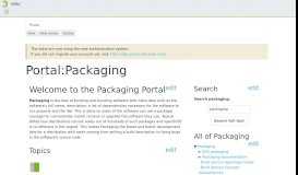 
							         Portal:Packaging - openSUSE Wiki								  
							    