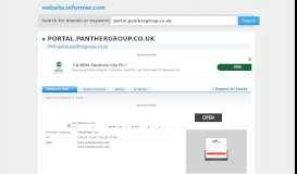 
							         portal.panthergroup.co.uk at WI. Panther Logistics - Login Form								  
							    