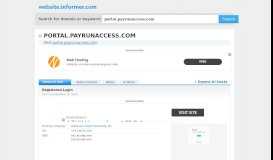
							         portal.payrunaccess.com at Website Informer. Visit Portal Payrunaccess.								  
							    